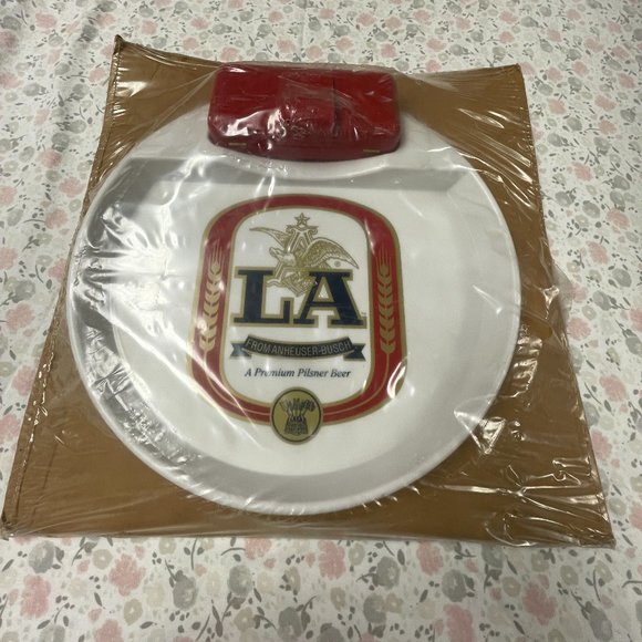 Anheuser Busch L.A. Beer Serving Tray with Tip Box (1984-1995) - New in package - Picture 1 of 5